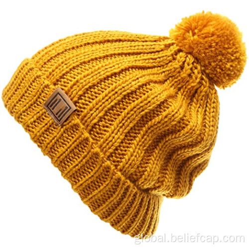 China Warm Woman Winter Hats Knitted Female knit Manufactory